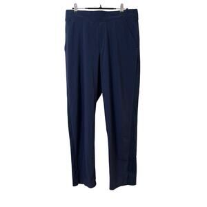 Athleta Womens Brooklyn Ankle Pants Size 12 Navy Pockets Gym‎ Athleisure